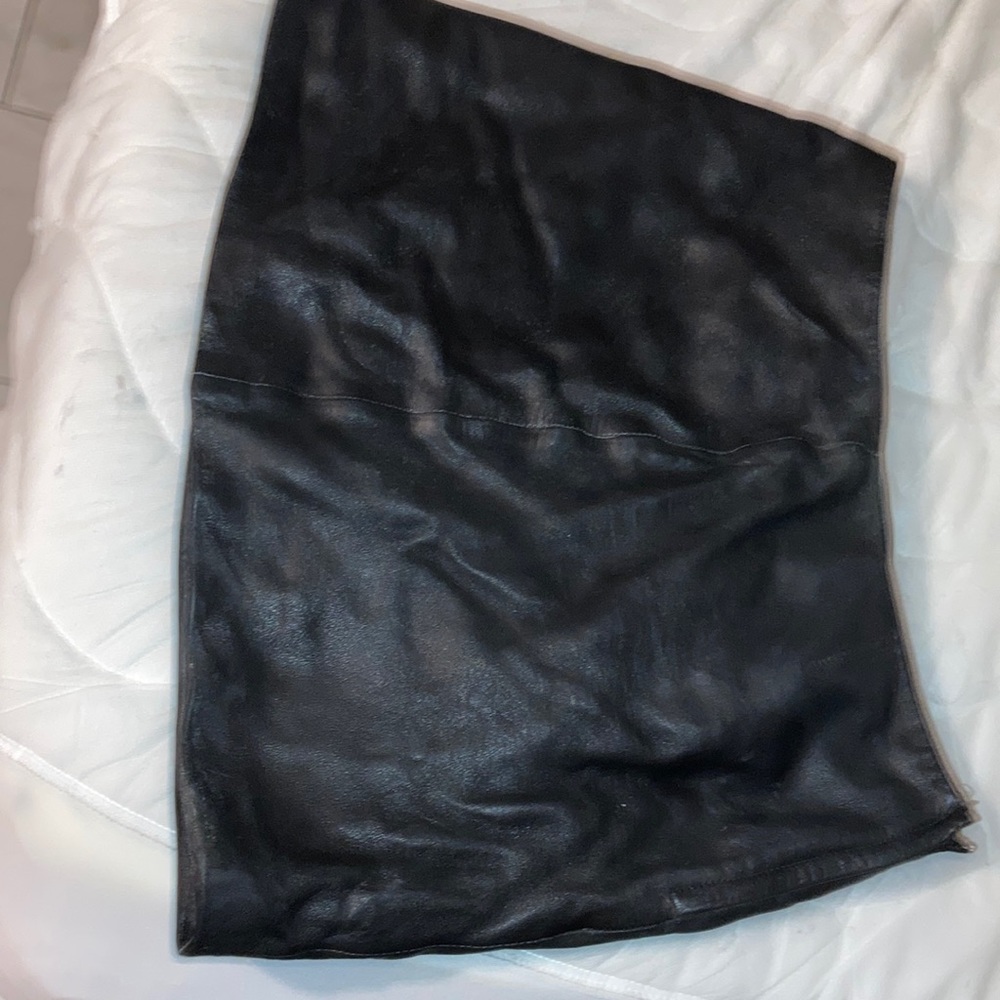 Leather skirt